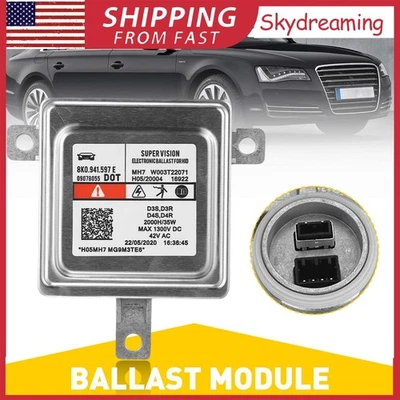 Xenon Ballast HID Light Control Unit Computer Module 8K0941597E Fits Audi VW New - Image 1 of 4