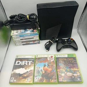 Xbox 360 Slim Console 4GB Nera con Controller e 11 Giochi Microsoft - Foto 1 di 14