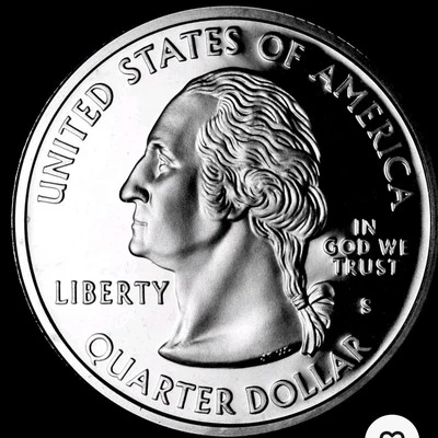 2008 S SILVER OKLAHOMA STATE  QUARTER FROM SILVER PROOF SET - Image 1 of 2