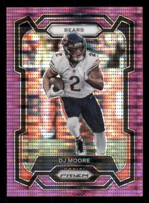 2023 Panini Prizm Prizms Purple Pulsar #47 D.J. Moore - Image 1 of 2