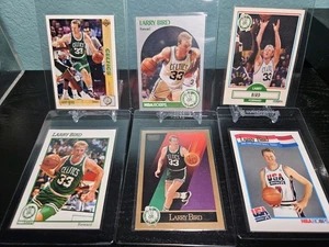 Larry Bird Boston Celtics 6 Basketball Card Lot - Bild 1 von 2