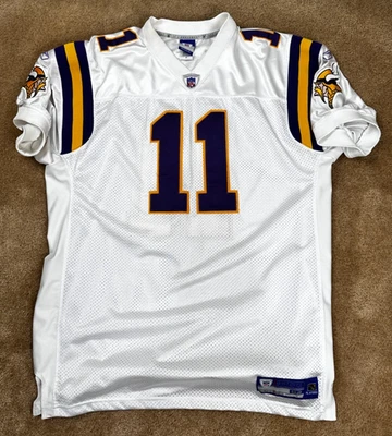 Camiseta deportiva Reebok 2004 NFL Minnesota Vikings Daunte Culpepper auténtica visitante talla 52 Foto 1 de 4