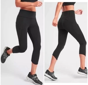 Athleta All-in-Schwarz Capri Trainingsleggings Stil #209918 Größe Small - Bild 1 von 11
