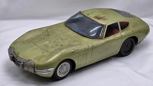 Vtg 1960's ICHIKO Toyota 2000GT 16" Light Green Tin Friction Vehicle PLEASE READ - Picture 1 of 24