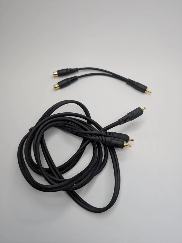 RadioShack RCA Adapter Lot – Y-Cable & 2-Female-to-1-Male Splitter – TestedWorks - Image 1 of 1