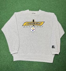 Vintage 90s Pittsburgh Steelers Starter M/L Embroidered Crewneck Sweatshirt  - Bild 1 von 6
