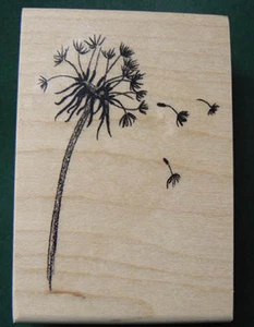 P7 Dandelion rubber stamp 2x2.4" WM NEW - Picture 1 of 1