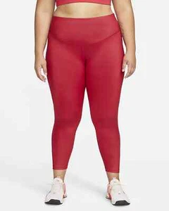 Nike Women's Dri-FIT One Midrise Shine Leggings Plus Size XXL 24-26 DD5439-614 - Picture 1 of 6