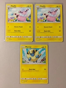 Mareep 41/181 & 2x Flaaffy 42/181 Pokemon card Team Up NM - Picture 1 of 1