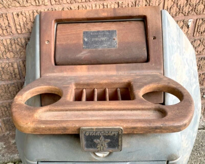 RARE 1978-1995 Chevy StarCraft Van Center Console Custom 3pc Wood Drink Tray Set Foto 1 de 4