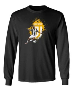 Soccer Graphic Shirt C.Ronaldo CR7 Juventus Long Sleeve T-Shirt - Picture 1 of 4