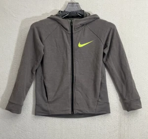 Nike Boys Full Zip Hoodie Jacket Size Small Gray - Picture 1 of 9