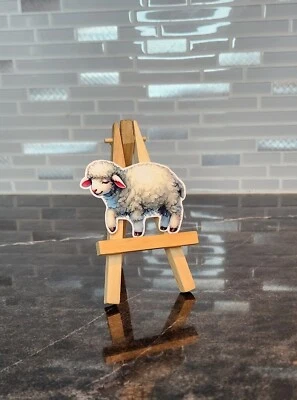 PEGATINA DE VINILO IMPERMEABLE OVEJAS, VASOS, ETC. Foto 1 de 2