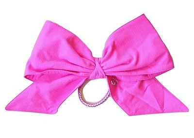 NUEVO Moño de pelo grande rosa cola de caballo Ivivva de Lululemon Let's Go niñas mujeres Foto 1 de 3