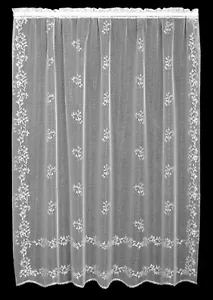 White Sheer Divine Lace Window Panel 60" x 84" Livingroom Bedroom Dining Room - Picture 1 of 4