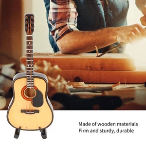 Modelo de guitarra miniatura de madera mini guitarra réplica instrumento musical decoración - Imagen 1 de 24