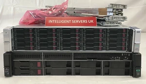 HP D3700 15TB SAS DL380 Gen10 12-Cores 384GB RAM 2x 600GB Server Storage Config - Picture 1 of 2