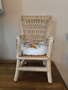 Pleasant Company SAMANTHA WICKER CHAIR CUSHION Vintage American Girl Furniture - Picture 1 of 8