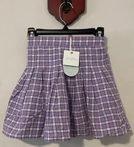 Sweet Honey Girls Size 6 Purple Plaid Boutique Style Cotton Skort NWT! A6101 - Picture 1 of 3