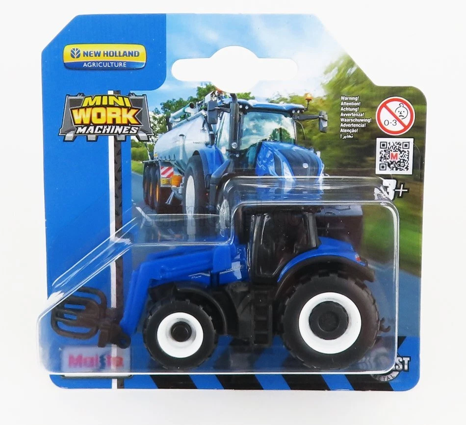 MODELLINO AGRICOLO STATICO DIECAST NEW HOLLAND T7-315 TRATTORE 2018 BLU 1/64 - Immagine 1 di 1