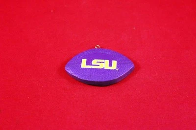 Awesome 2" LSU Tigers Resin Football Pendant Louisiana State University College - Image 1 of 2