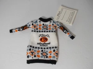 NOS Tito's Handmade Vodka Bottle Sweater TO FROM Gift Tag 6 1/4"H Free S&H - Picture 1 of 13