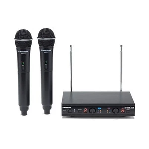 Samson Stage 212 Handheld Dual-Channel Wireless System with (2) Q6 Dynamic Mi... - Picture 1 of 7