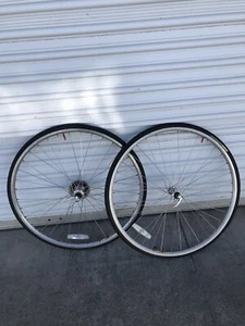 Pair aluminum shimano parallax bicycle bike rims 700 25c front 7 Rear Gears tire - Picture 1 of 10