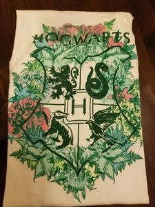 HARRY POTTER FLORAL HOGWARTS CREST TANK TOP SIZE LARGE GREAT GIFT - Picture 1 of 8