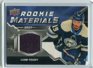 2020-21 Upper Deck UD Rookie Materials Liam Foudy Rookie Jersey - Picture 1 of 1