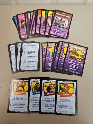 Juego completo de tarjetas de repuesto Monopoly Teenage Mutant Ninja Turtles. Foto 1 de 4