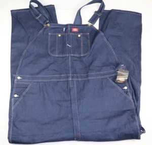Dickies Men's Size 54X32 Denim Work Wear Carpenter Bib Overalls - Picture 1 of 10