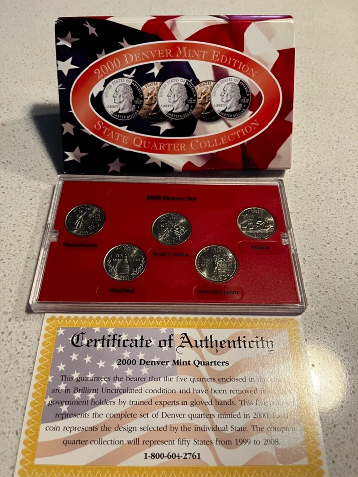 2000 Denver Mint Edition State Quarter Collection New - Image 1 of 1
