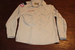 Boy Scouts of America BSA Women's Shirt Small Vented Poly Microfiber - Picture 1 of 6