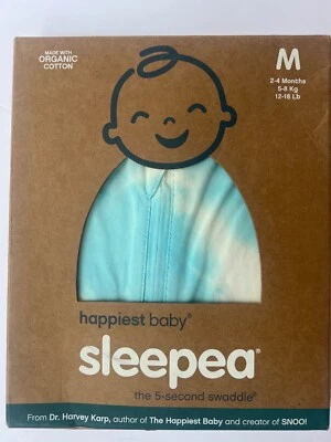 Sleepea Swaddle By Happiest Baby NIB Medium 2-4 Month Tie Dye Rainbow - Image 1 of 4
