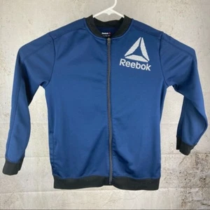Reebok Blue And Black Zip Up Track Jacket Youth Size XL - Picture 1 of 5