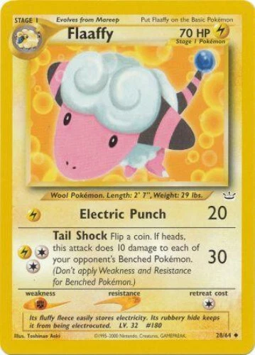 Pokemon Card - Neo Revelation 28/64 - FLAAFFY (uncommon) - NM - Image 1 of 1