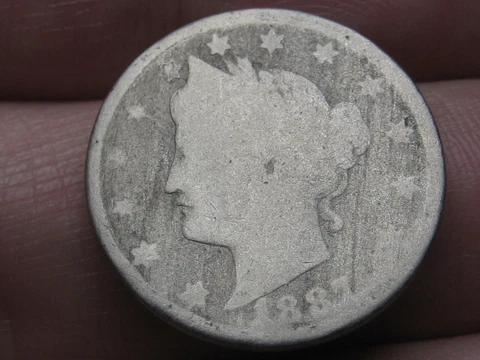 1887 Liberty Head V Nickel 5 Cent Piece Cover
