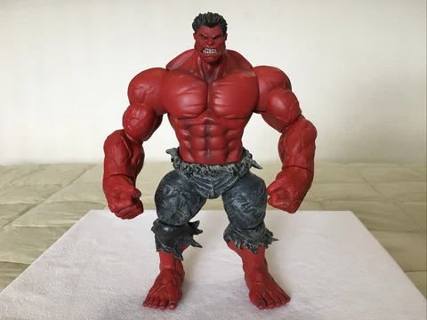 2014 MARVEL Legends RED HULK Diamond Select 10" Collector’s Action Figure Loose Cover