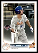 2022 Topps Pro Debut PD-177 JT Schwartz   St. Lucie Mets  Baseball Card