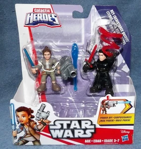 PLAYSKOOL 2016 HEROES STAR WARS GALACTIC HEROES REY & KYLO REN SET - Bild 1 von 7