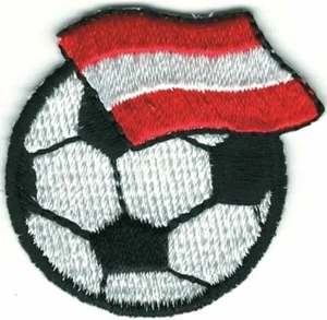 Soccer Österreich Austria Fußball Flag Embroidery Patch - Picture 1 of 1