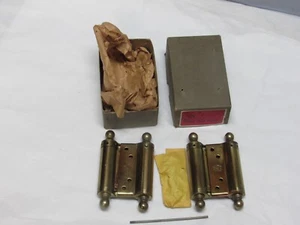VINTAGE SPRING LOADED HINGES FROM SCREEN DOOR SELF CLOSE ORIGINAL - Picture 1 of 5