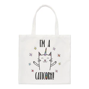 Coco The Rainbow Caticorn Regular Beuteltasche Tasche Katze Einhorn lustig Schulter - Bild 1 von 1