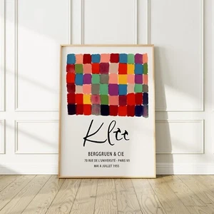 Klee 1955 Vibrant Exhibition Poster at Berggruen & Cie, No Frame - Picture 1 of 5