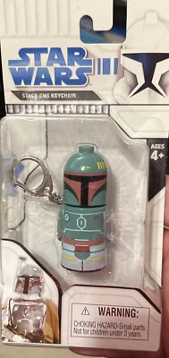 Star Wars Stack-Ems Boba Fett (2008) Basic Fun Keychain - Great Collectors Item - Image 1 of 4