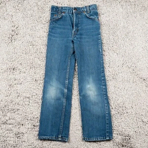 Vintage Levi's Orange Tab Jeans Youth Size 6X Blue Straight Denim USA 21x21.5 - Picture 1 of 12