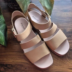 Zapatos Dr. Scholls Island Glow Sandalias Marrón Hebilla con Tirantes Talla 8M - Imagen 1 de 11