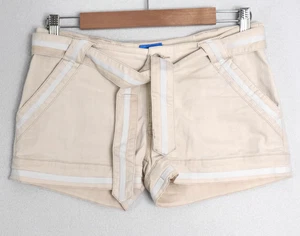 Micro Shorts Lonsdale Mujer Talla 8 Crema Rayas Bolsillos Acanalados Y2K Años 90 Años 2000 - Imagen 1 de 11