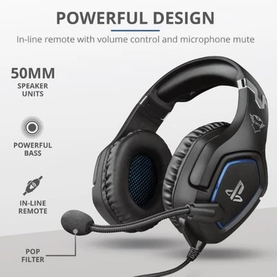 Trust GXT 488 FORZE-G PS4 HEADSET BLACK - Immagine 1 di 4